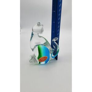 Vintage Hand Blown Murano Glass‎ Cat Figurine